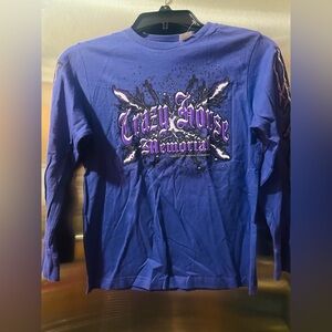 Crazy Horse Memorial Kids Long Sleeve Tee - Purple